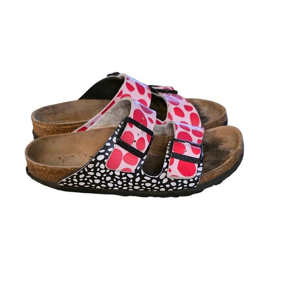 Birkenstock Arizona Two Tone Dots Pink/Red, 38 - Picture 1 of 6